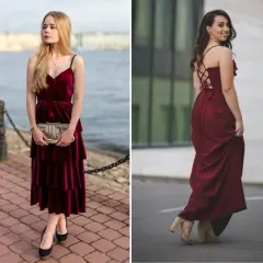 Jakie buty do bordowej sukienki? Stylistka radzi: kolory i fasony.