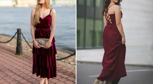 Jakie buty do bordowej sukienki? Stylistka radzi: kolory i fasony.