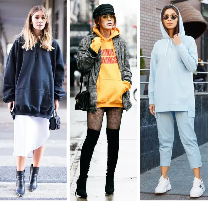 Stylowe stylizacje z bluzą hoodie damskie i męskie